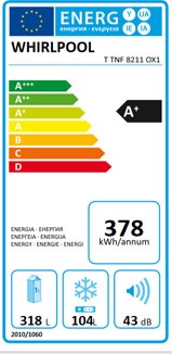 Etiqueta de Eficiencia Energética - T TNF 8211 OX1