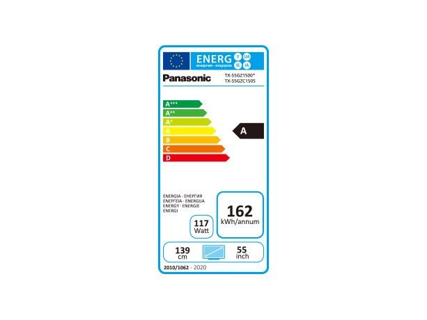 Etiqueta de Eficiencia Energética - TX-55GZ950E