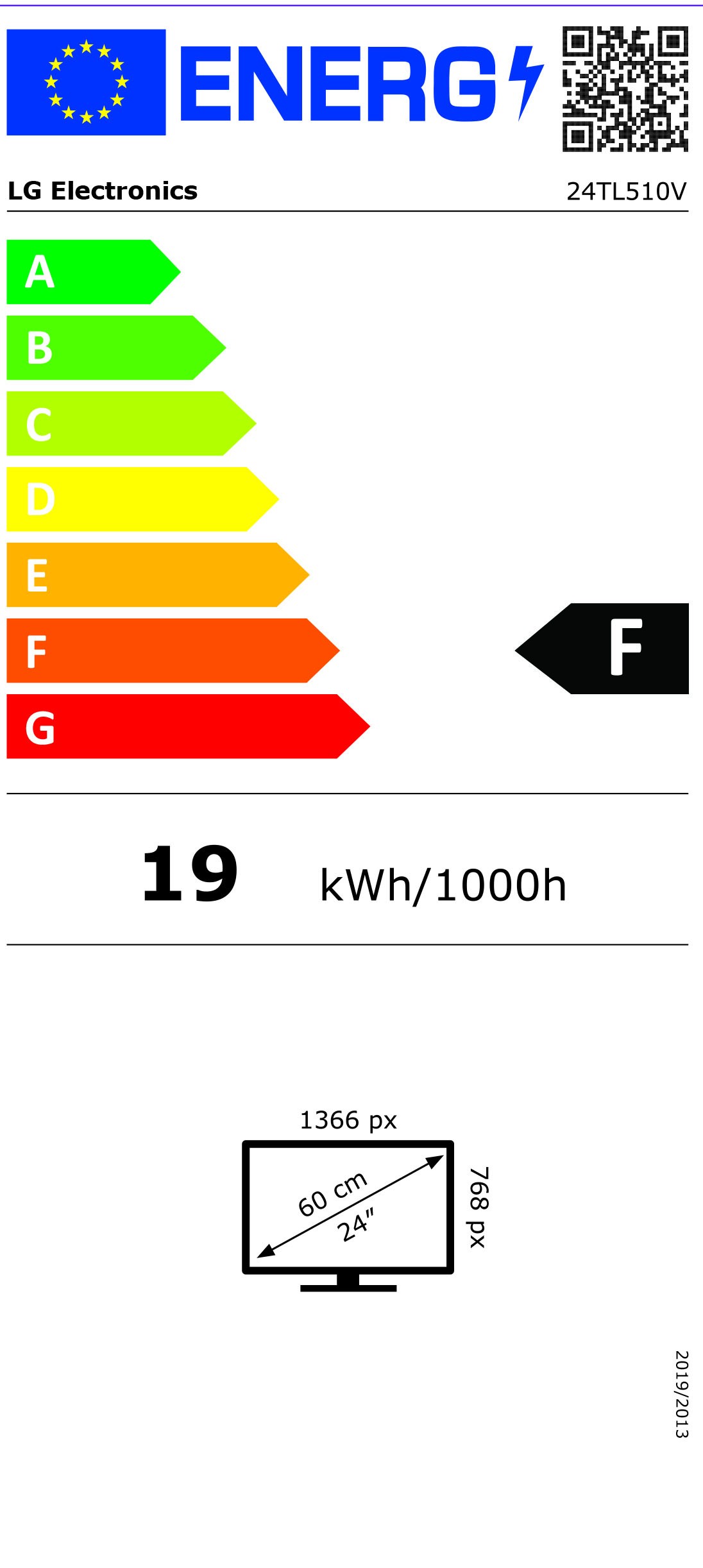 Etiqueta de Eficiencia Energética - 24TL510VWZ