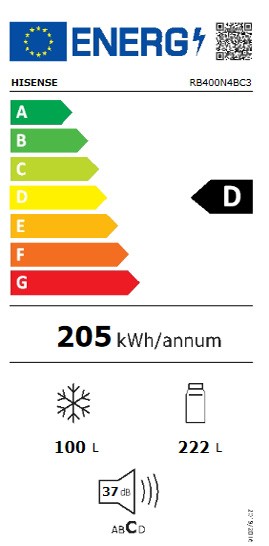 Etiqueta de Eficiencia Energética - RB400N4BC3