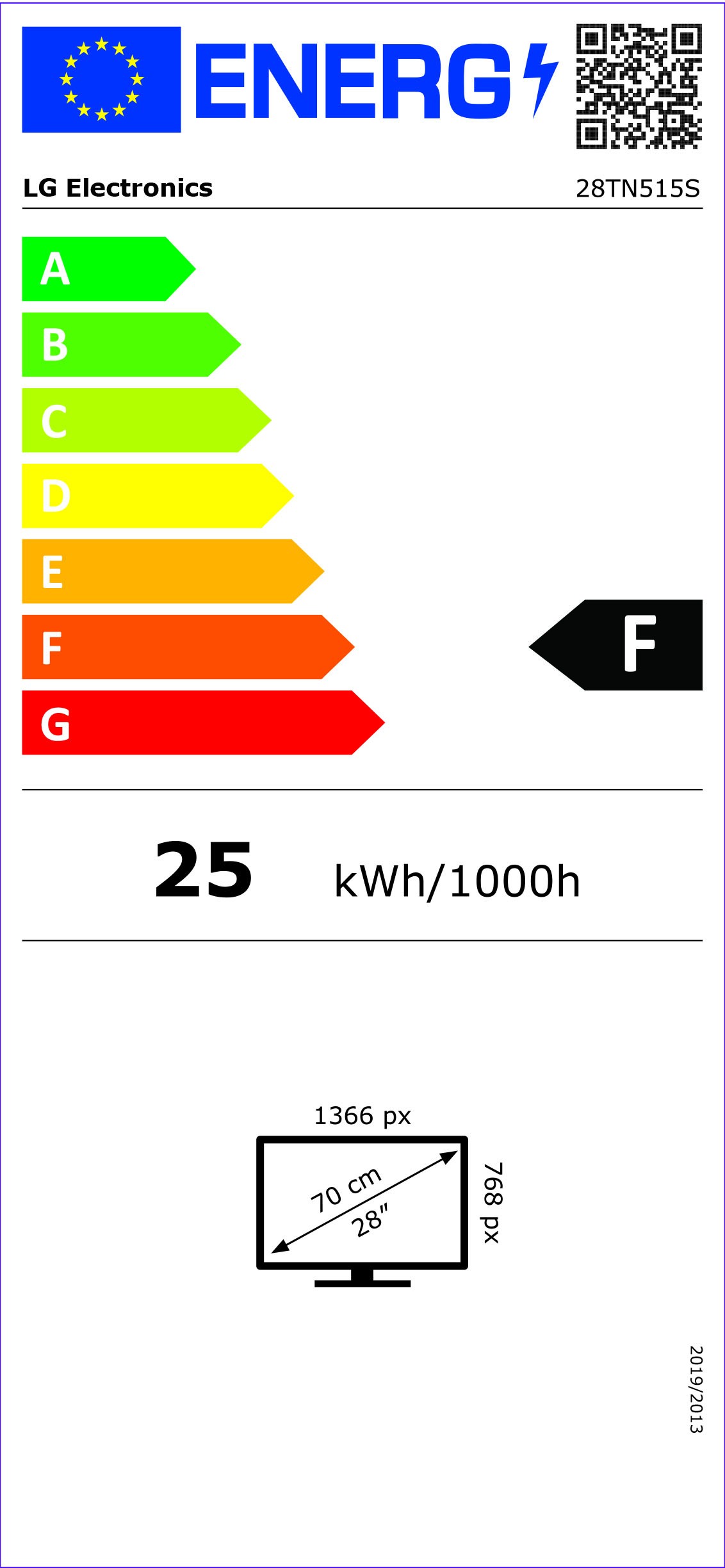 Etiqueta de Eficiencia Energética - 28TN515S-WZ