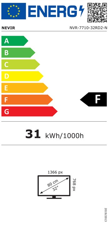 Etiqueta de Eficiencia Energética - NVR-7710-32RD2-N