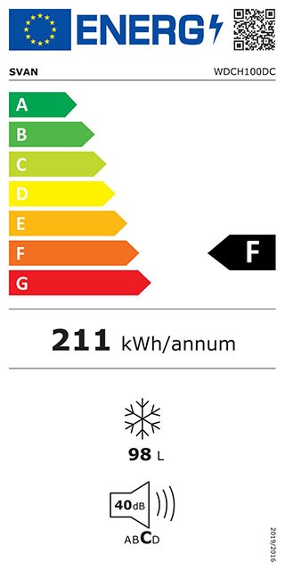 Etiqueta de Eficiencia Energética - WDCH100DC