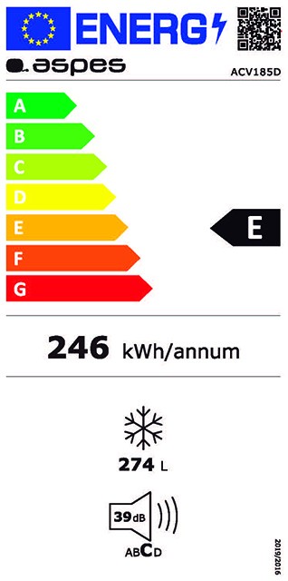 Etiqueta de Eficiencia Energética - ACV185D
