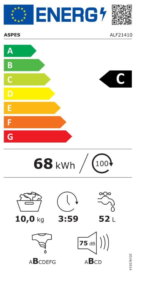 Etiqueta de Eficiencia Energética - ALF11410