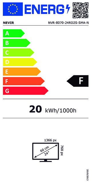 Etiqueta de Eficiencia Energética - NVR-8070-24RD2S-SMAN