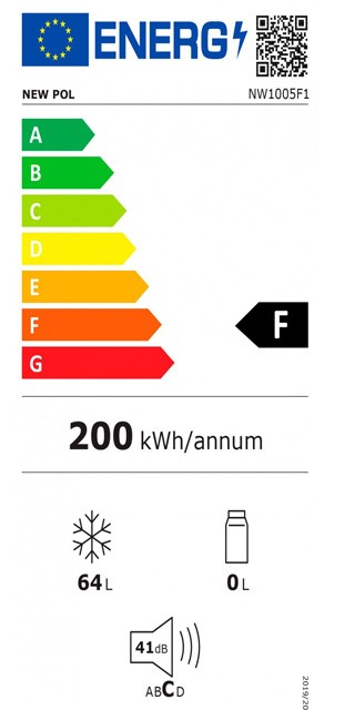 Etiqueta de Eficiencia Energética - NW1005F1