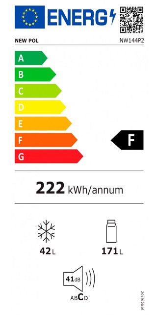 Etiqueta de Eficiencia Energética - NW144P2