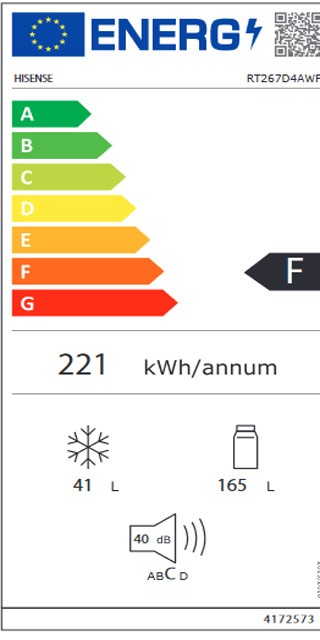 Etiqueta de Eficiencia Energética - RT312D4AWF