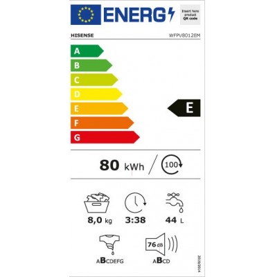 Lavadora HISENSE WFPV8012EM