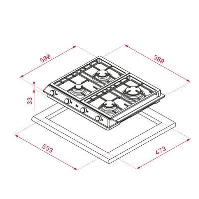 Placa Teka EX 60.1 4G AI AL DR CI