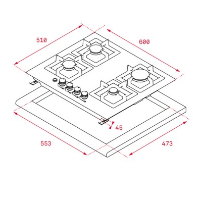 Placa Teka EFX 60.1 4G AI AL DR CI