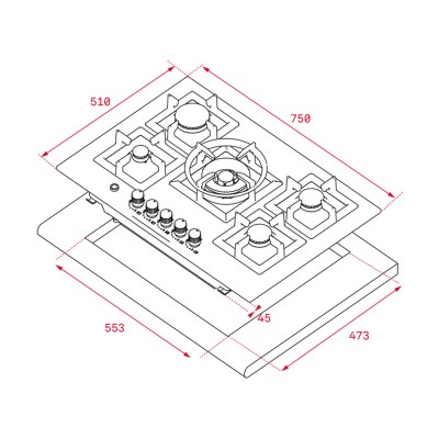 Placa Teka EFX 70.1 5G AI AL DR CI