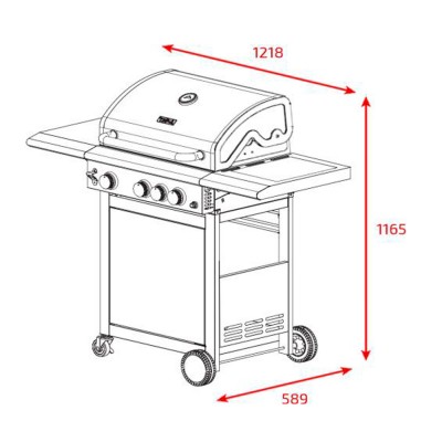 Barbacoa Gas TEKA Cooker T-BBQ 3100 G