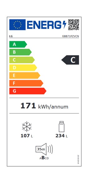 Etiqueta de Eficiencia Energética - GBB71PZVCN