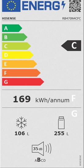 Etiqueta de Eficiencia Energética - RB470N4SFC