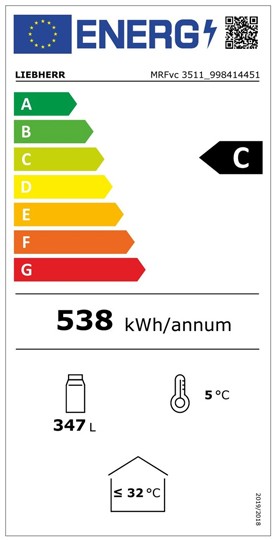 Etiqueta de Eficiencia Energética - MRFVC 3511