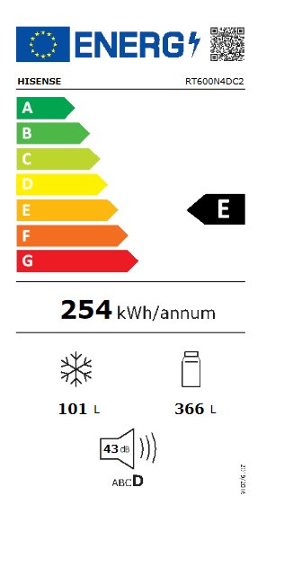 Etiqueta de Eficiencia Energética - RT600N4DC2