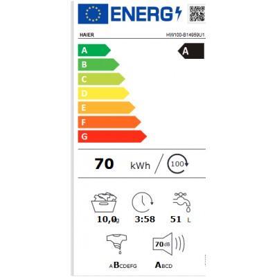 Lavadora HAIER HW100-B14959U1-S