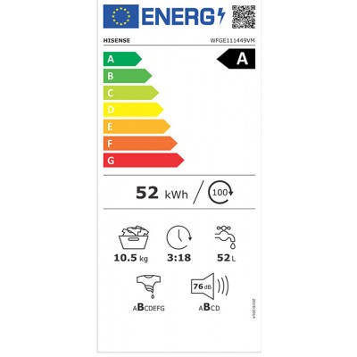 Lavadora HISENSE WFGE111449VM
