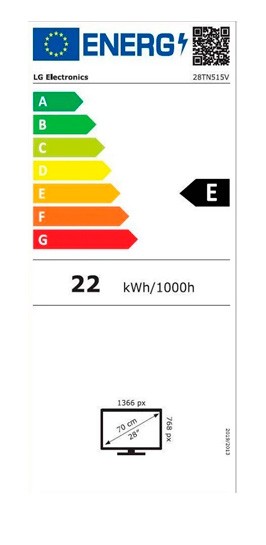 Etiqueta de Eficiencia Energética - 28TN515V-WZ