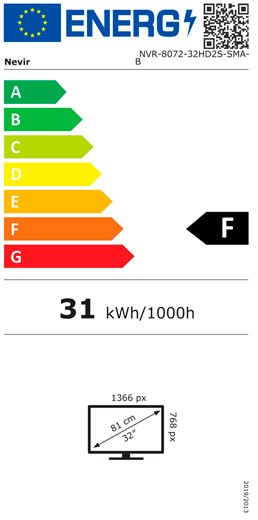 Etiqueta de Eficiencia Energética - NVR-8072-32HD2S-SMAB