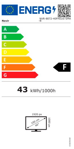 Etiqueta de Eficiencia Energética - NVR-8072-40FHD2SSMAB