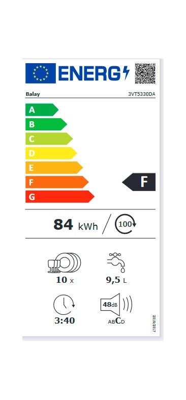 Etiqueta de Eficiencia Energética - 3VT5330DA