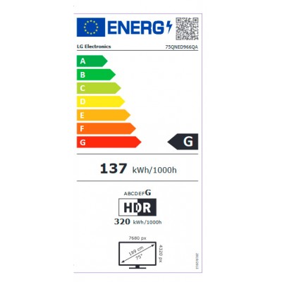 TV Mini LED LG 75QNED966QA