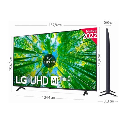 TV LED LG 75UQ80006LB