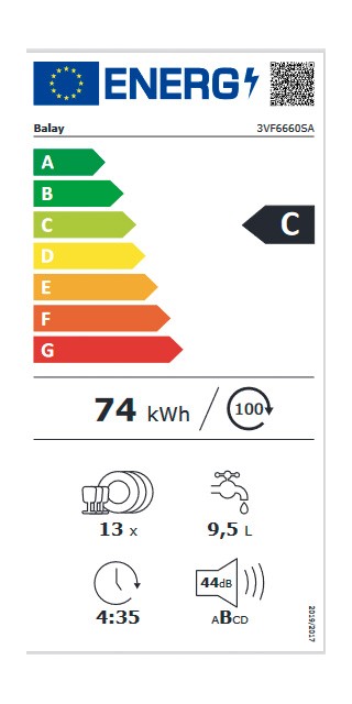 Etiqueta de Eficiencia Energética - 3VF6660SA