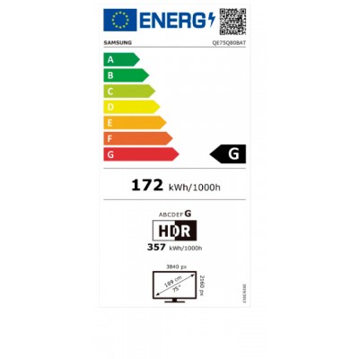 TV QLED SAMSUNG QE75Q80B