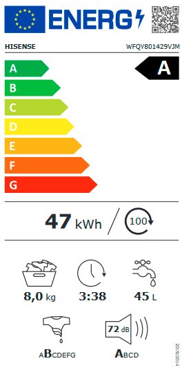 Etiqueta de Eficiencia Energética - WFQY801429VJM