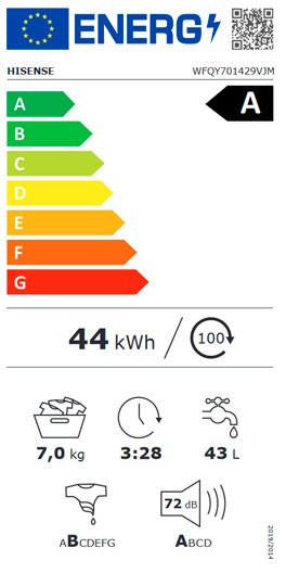 Etiqueta de Eficiencia Energética - WFQY701429VJM