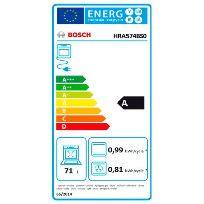 Horno BOSCH HRA574BS0