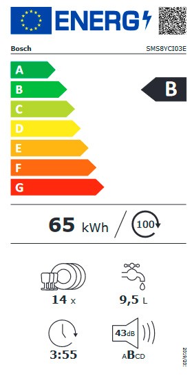 Etiqueta de Eficiencia Energética - SMS8YCI03E