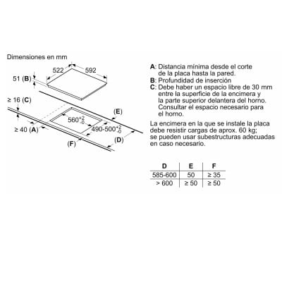 Placa BOSCH PUE611BB5E