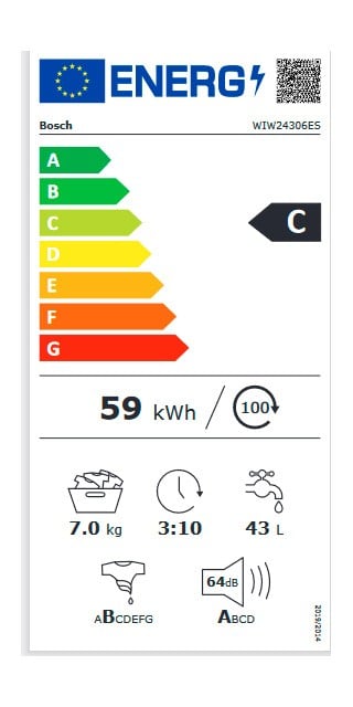 Etiqueta de Eficiencia Energética - WIW24306ES