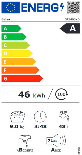 Etiqueta de Eficiencia Energética - 3TS493XD