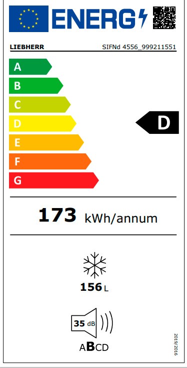 Etiqueta de Eficiencia Energética - SIFNd 4556