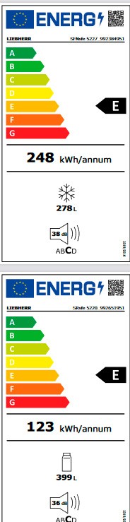 Etiqueta de Eficiencia Energética - XRFsf 5220