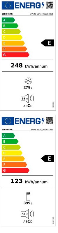 Etiqueta de Eficiencia Energética - XRFsf 5240