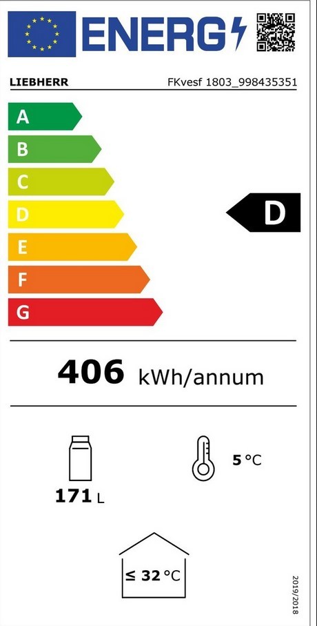 Etiqueta de Eficiencia Energética - FKVESF1803