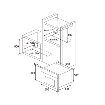 Horno CATA PR 6011 XGBK