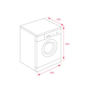 Lavadora TEKA WMT 40841 Blanco