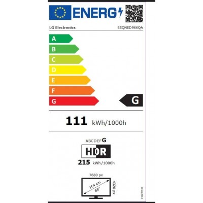 TV Mini LED LG 65QNED966QA