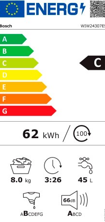 Etiqueta de Eficiencia Energética - WIW24307ES