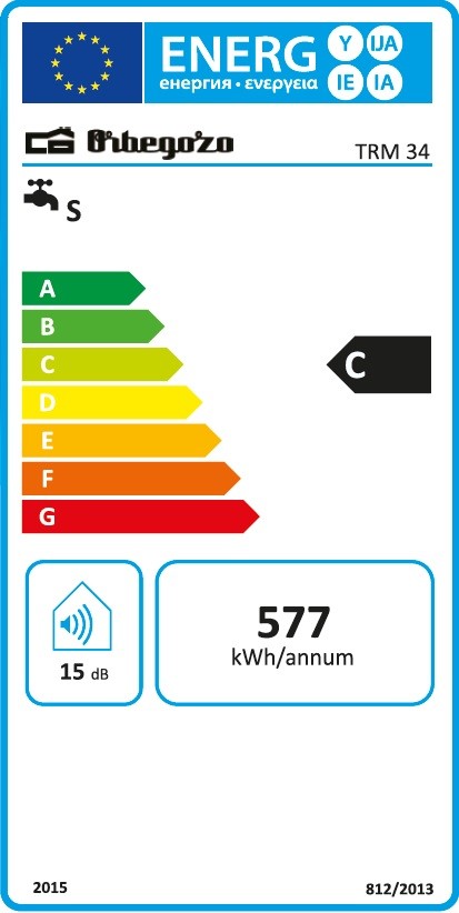 Etiqueta de Eficiencia Energética - TRM34