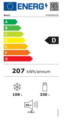 Etiqueta de Eficiencia Energética - KGN49AWDQ