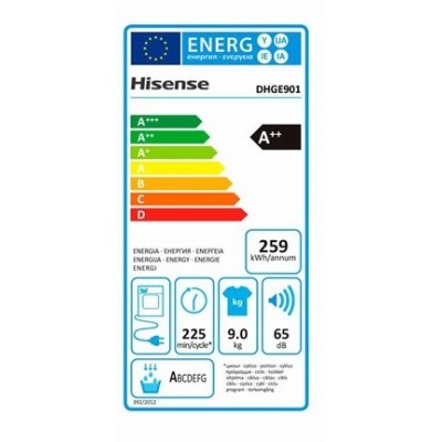 Secadora HISENSE DHGE901